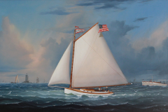 Catboat "Lazy Jack" by William R. Davis