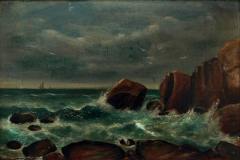 "Rockport Coast" in the manner of Clement Drew